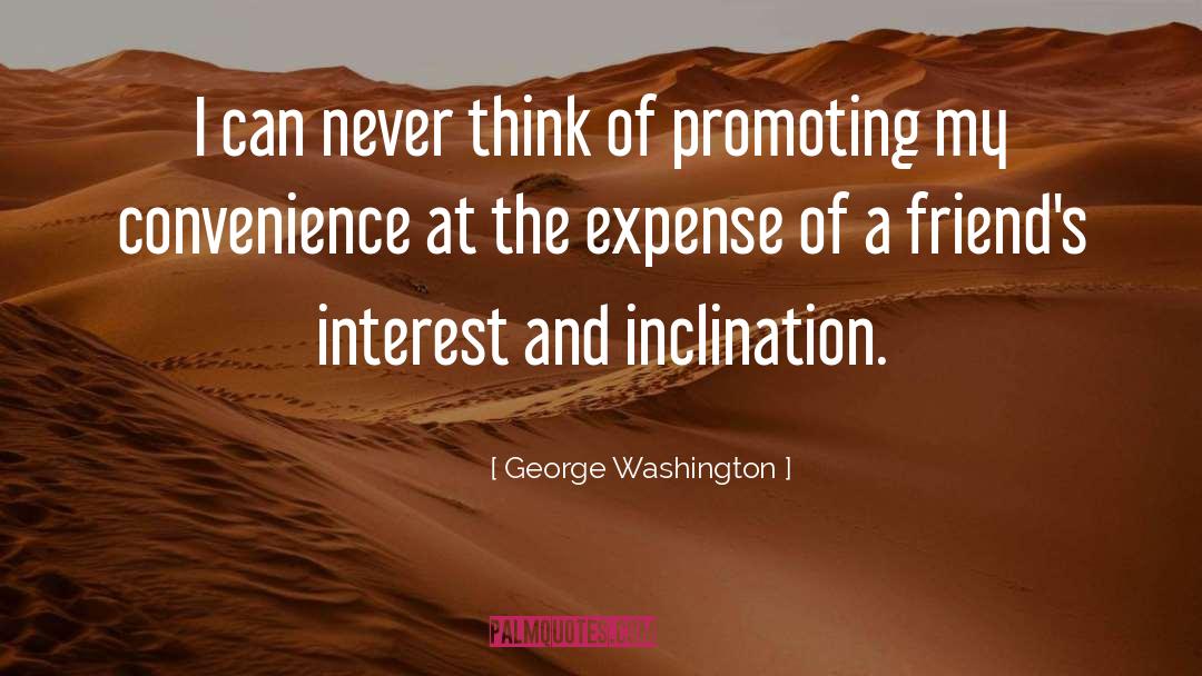 Expense quotes by George Washington