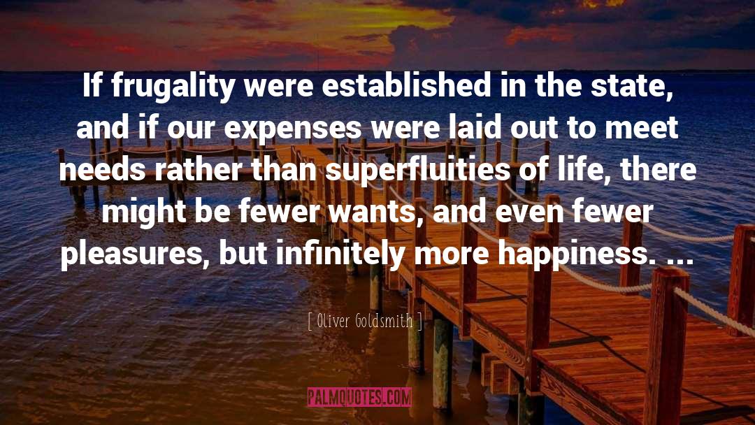 Expenses quotes by Oliver Goldsmith