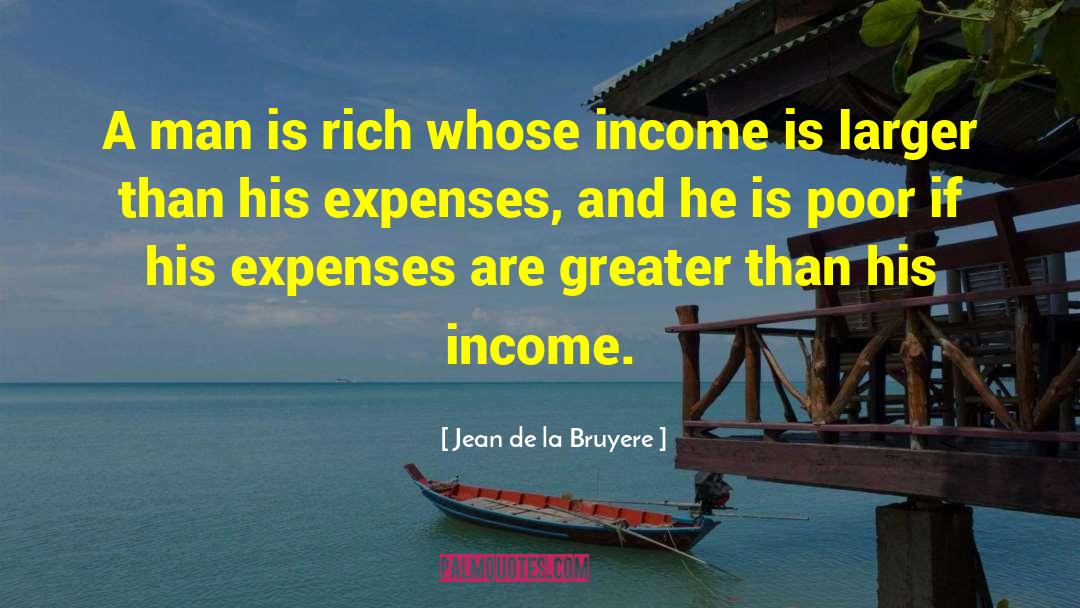 Expenses quotes by Jean De La Bruyere