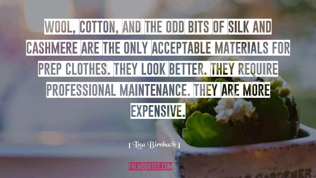 Expensive quotes by Lisa Birnbach