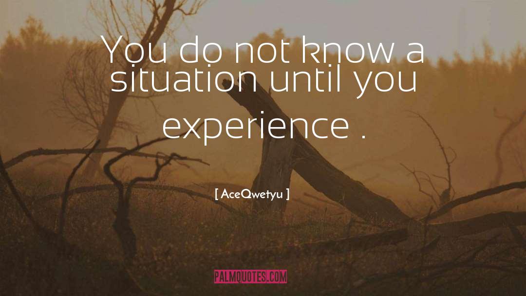Experience Inspiration quotes by AceQwetyu