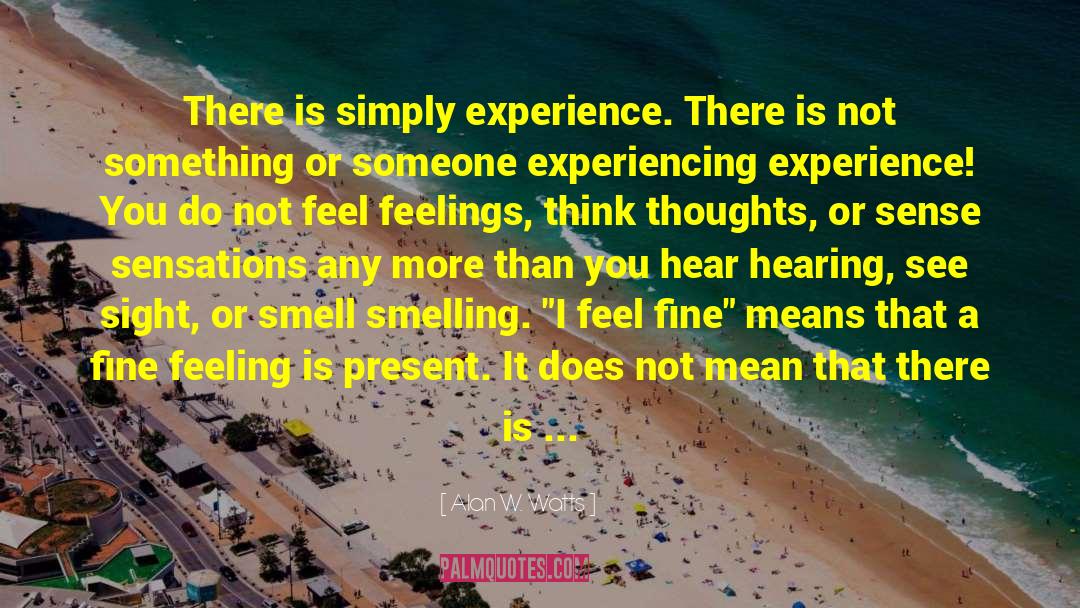 Experience It Tours quotes by Alan W. Watts