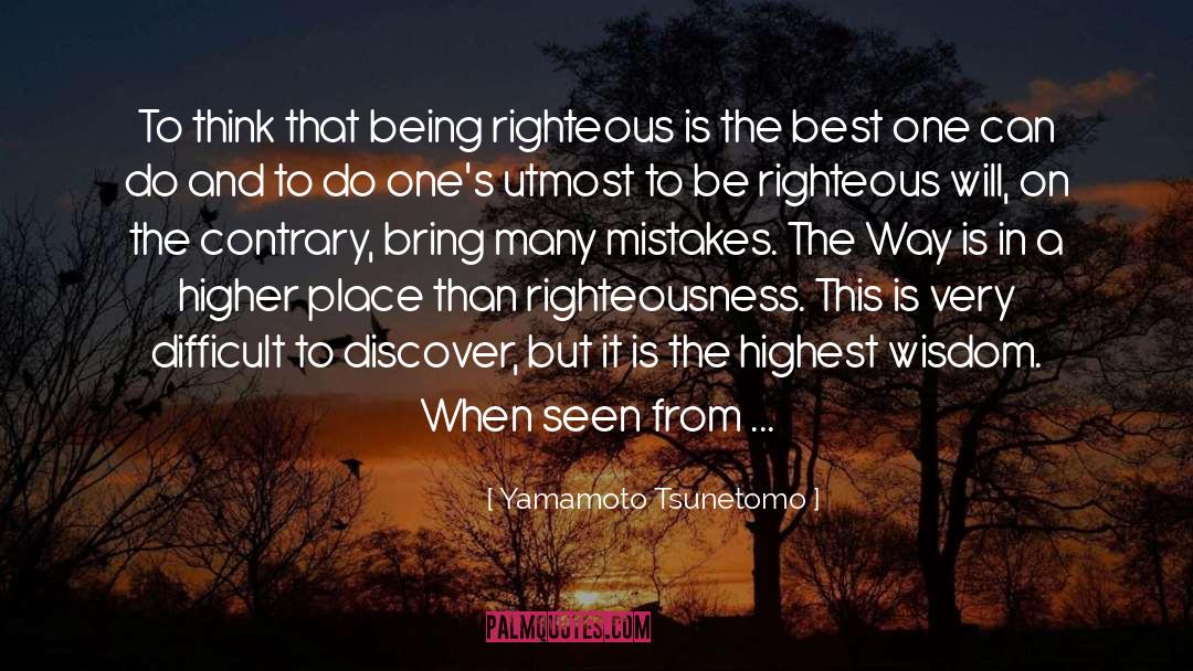 Experience Mistakes Wisdom quotes by Yamamoto Tsunetomo