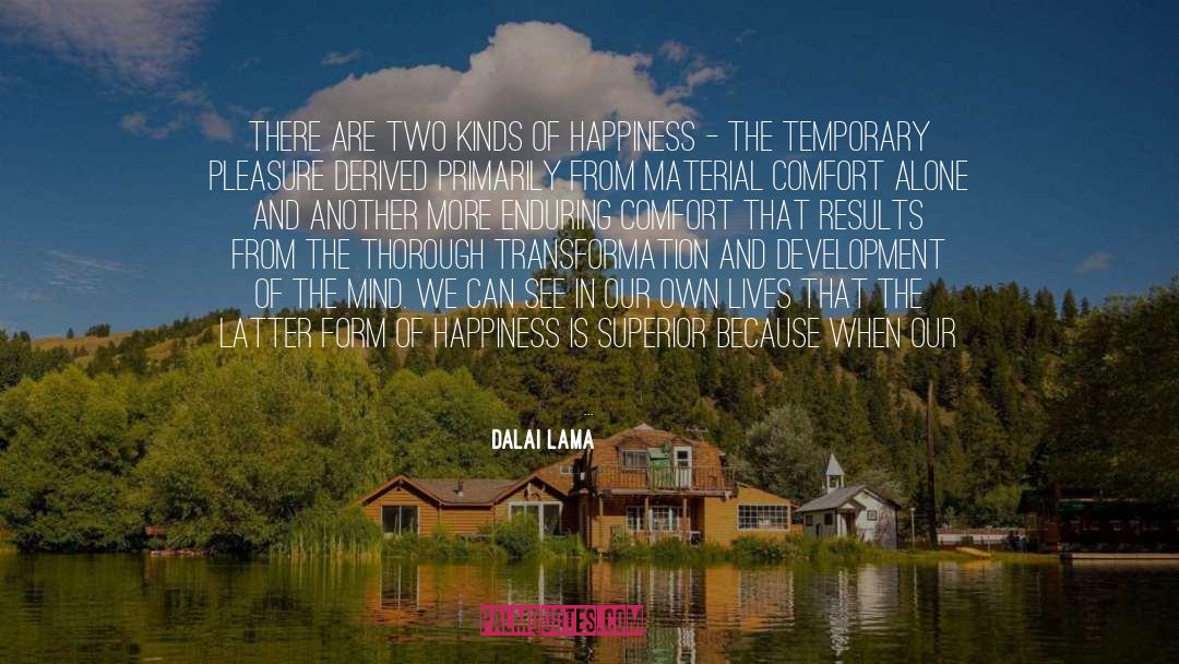 Experience Of Pleasure And Pain quotes by Dalai Lama