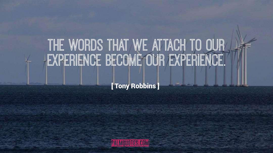 Experience Plus quotes by Tony Robbins