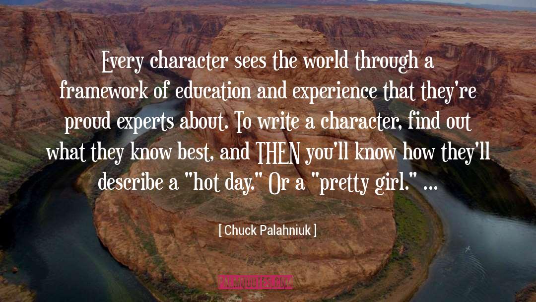 Experience That quotes by Chuck Palahniuk