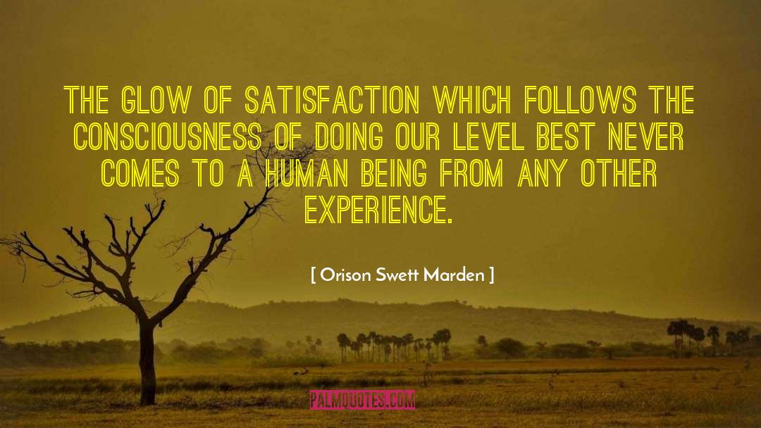 Experience The Best Teacher quotes by Orison Swett Marden