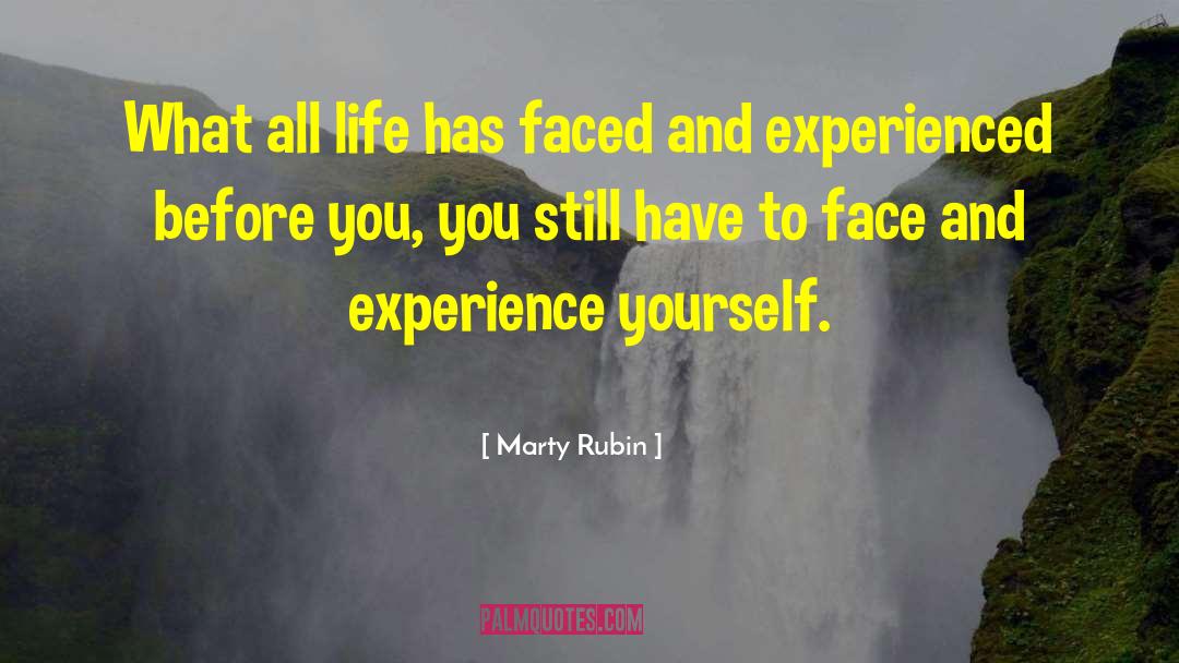 Experience Yourself quotes by Marty Rubin