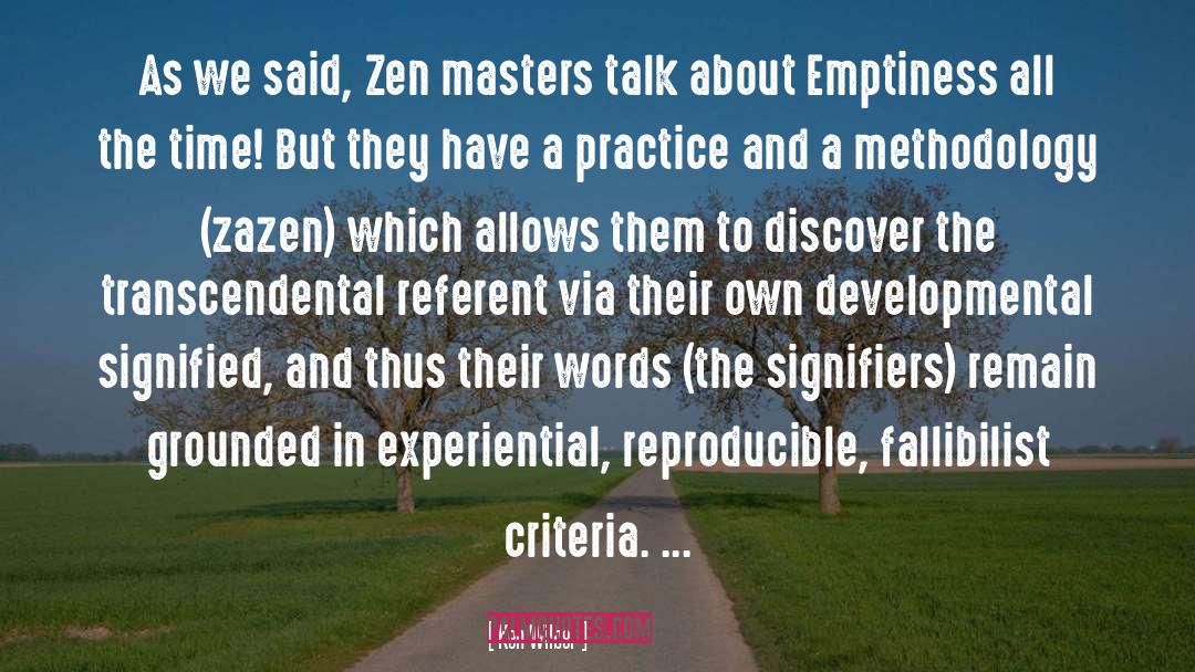 Experiential quotes by Ken Wilber