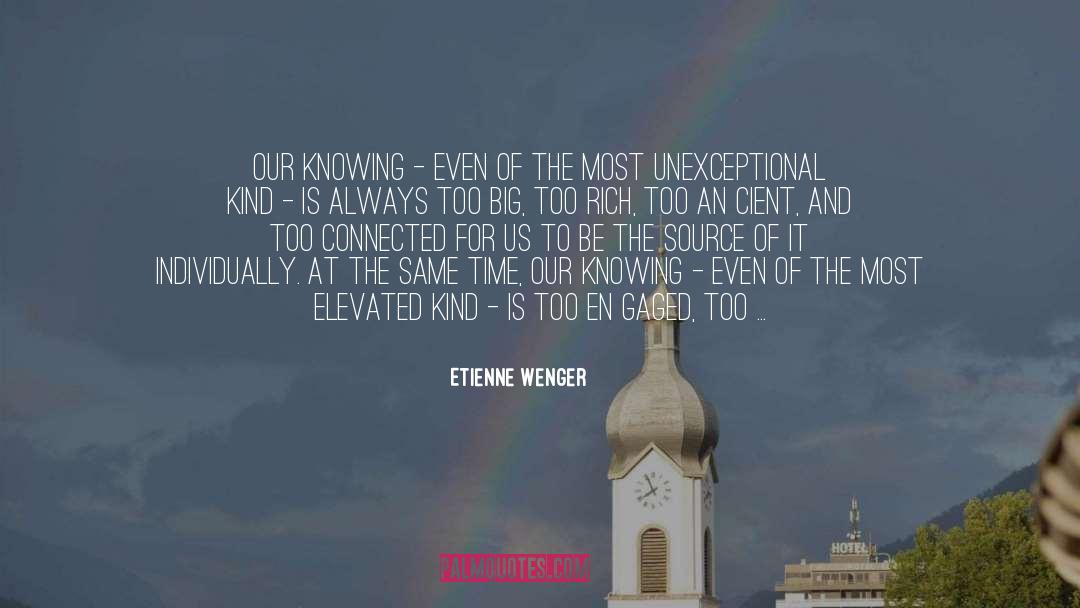 Experiential quotes by Etienne Wenger