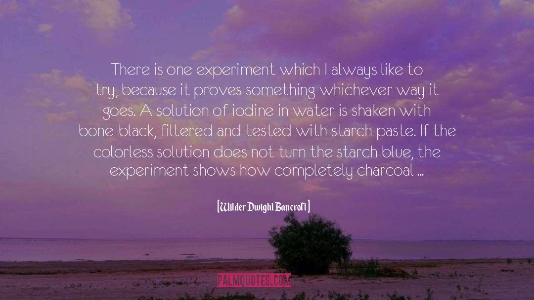 Experiment quotes by Wilder Dwight Bancroft