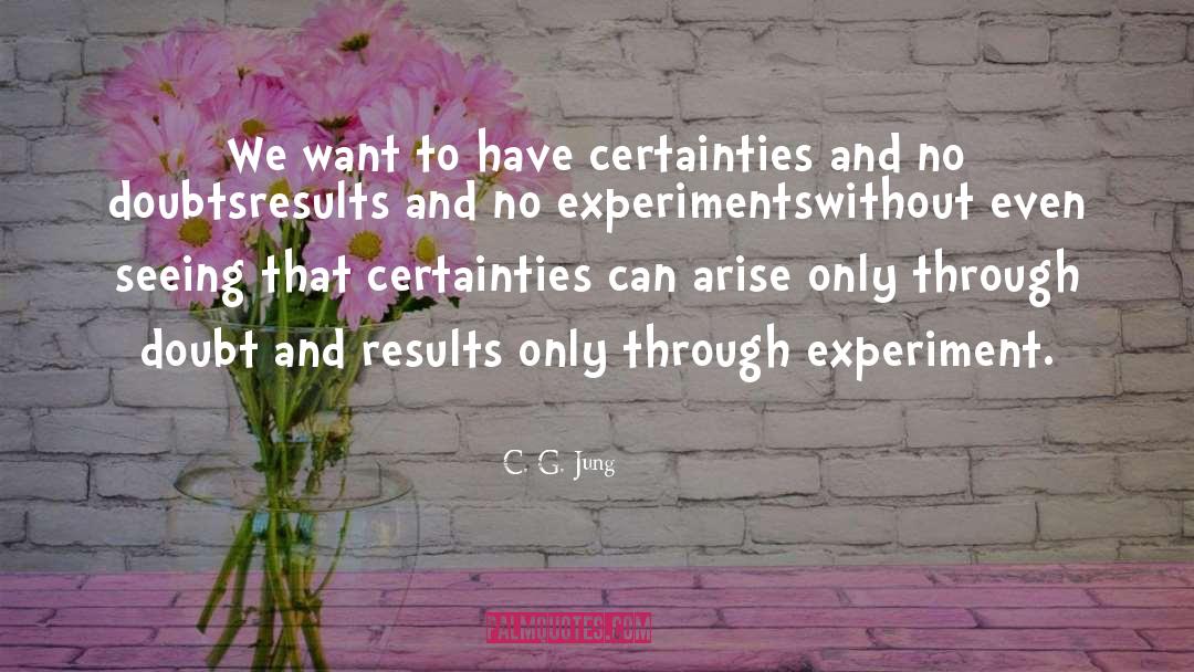 Experiment quotes by C. G. Jung