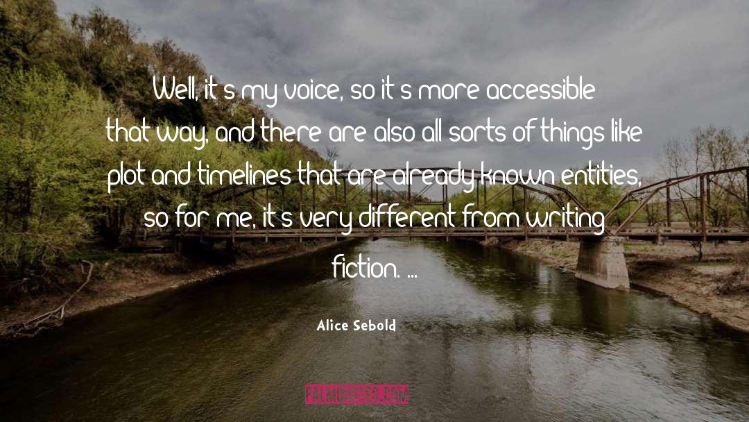 Experimental Fiction quotes by Alice Sebold