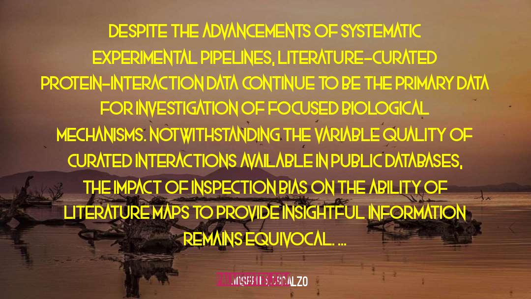 Experimental Mapping quotes by Joseph Loscalzo