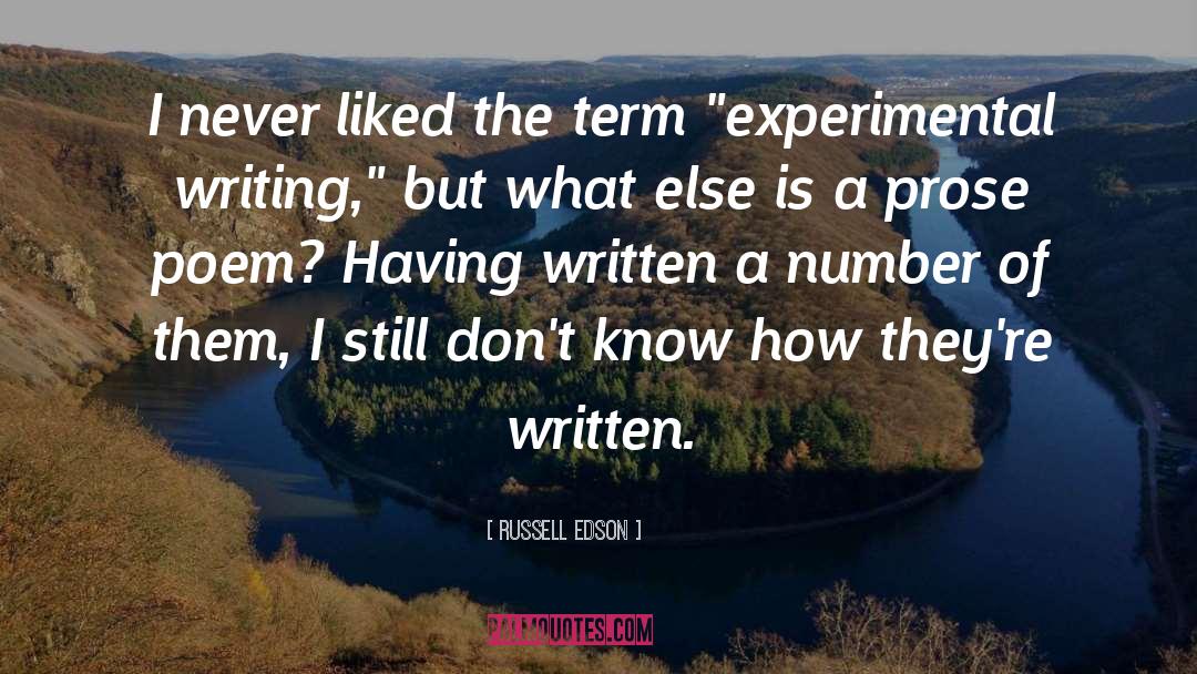 Experimental quotes by Russell Edson