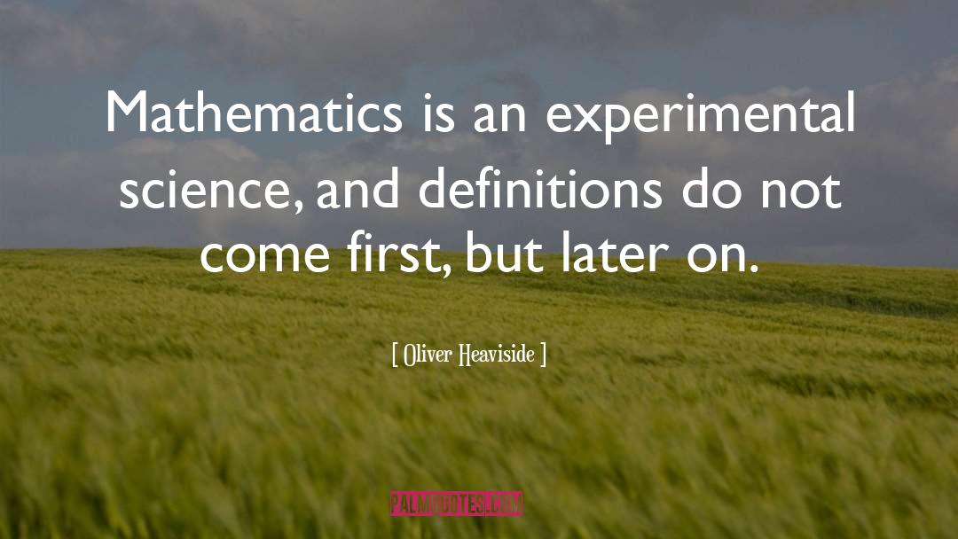 Experimental quotes by Oliver Heaviside