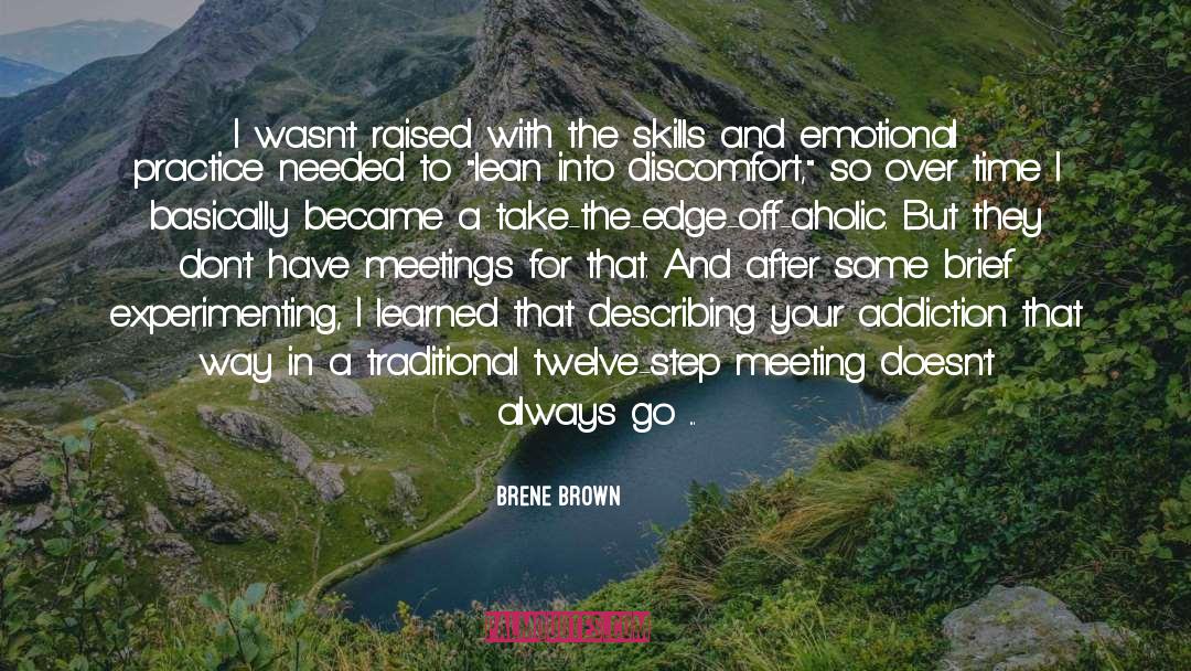 Experimenting quotes by Brene Brown