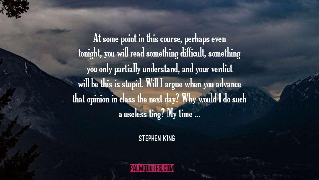 Experimenting With Voice quotes by Stephen King