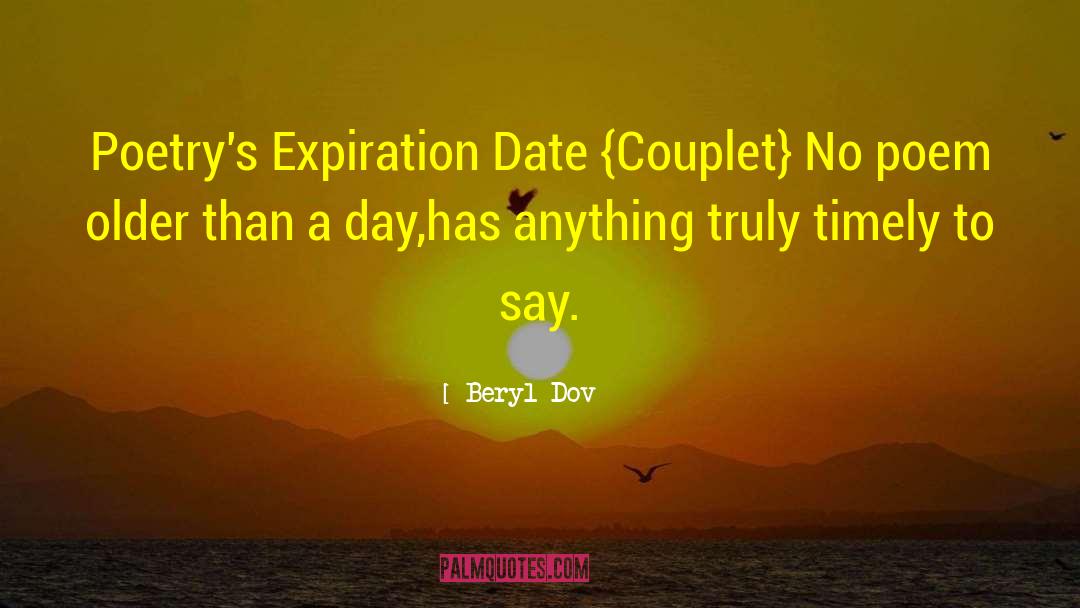 Expiration Date quotes by Beryl Dov
