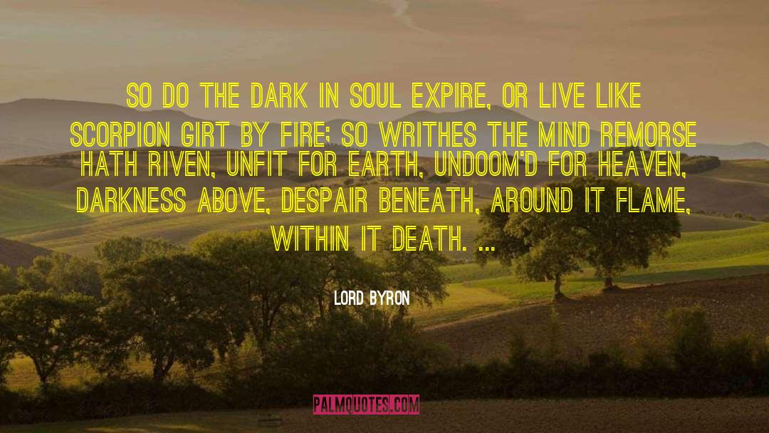 Expire quotes by Lord Byron