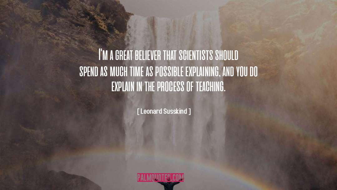Explaining quotes by Leonard Susskind