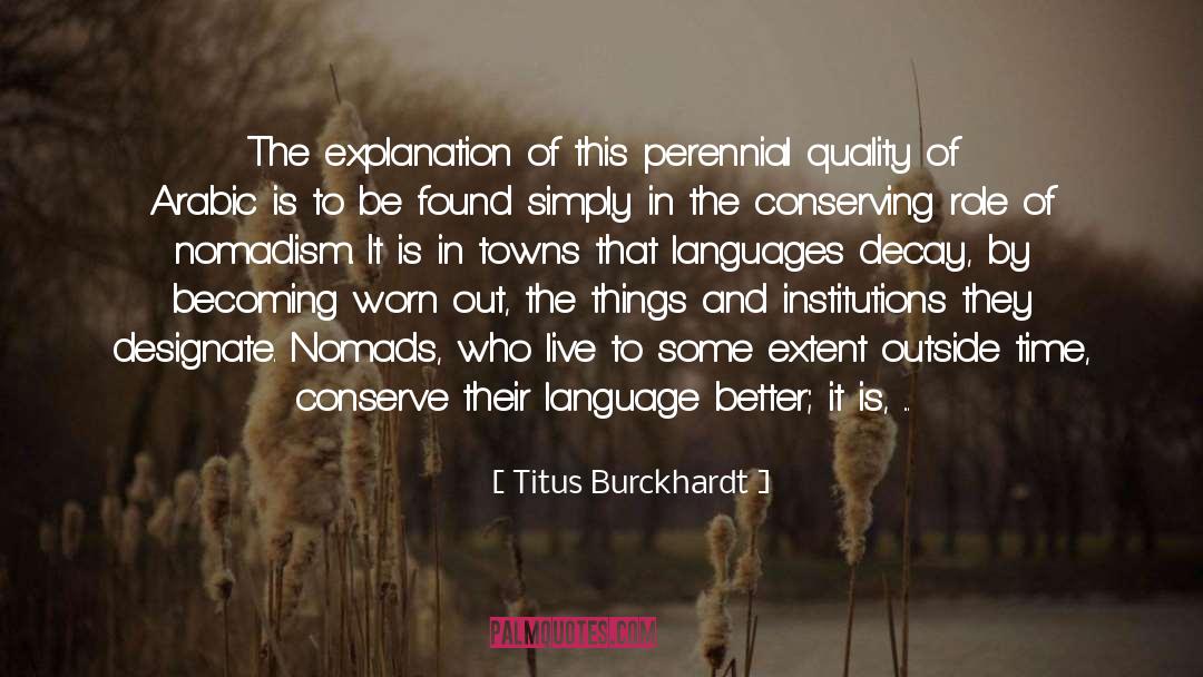 Explanation Of A quotes by Titus Burckhardt