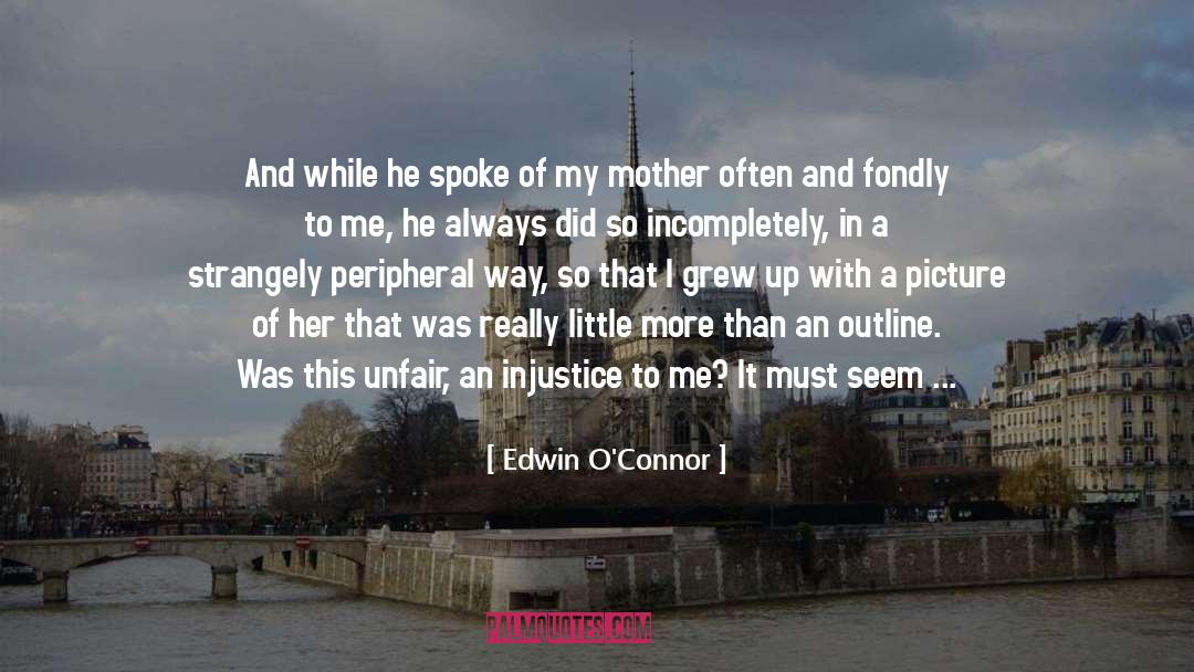 Explanation Of A quotes by Edwin O'Connor