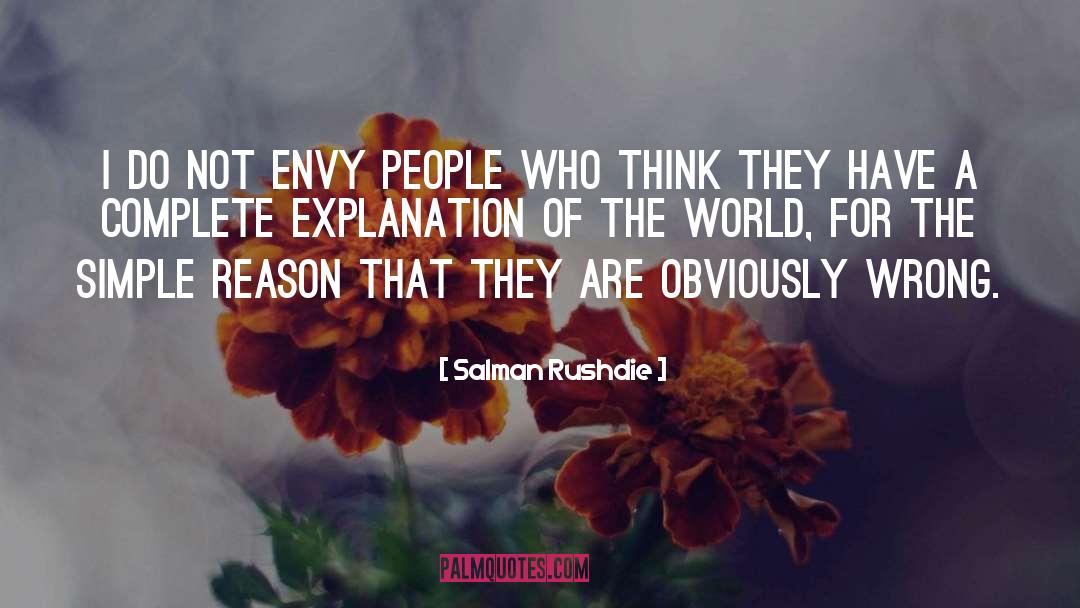 Explanation quotes by Salman Rushdie