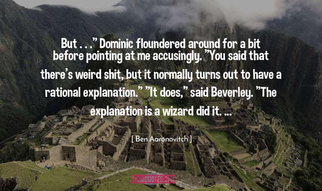 Explanation quotes by Ben Aaronovitch