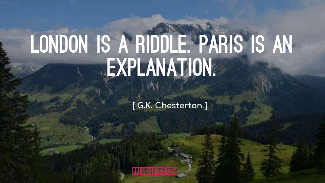 Explanation quotes by G.K. Chesterton