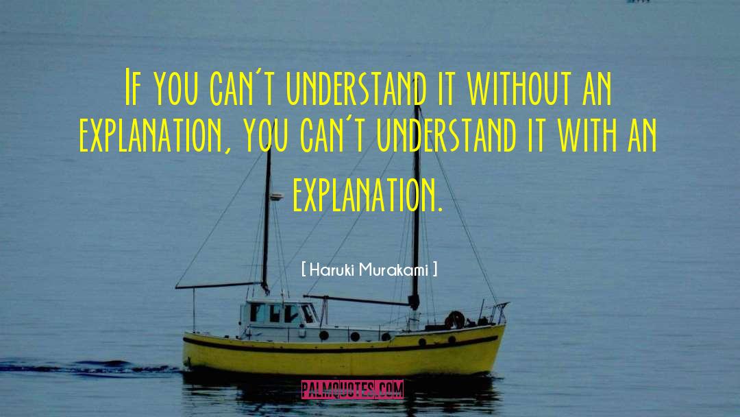Explanations Math quotes by Haruki Murakami