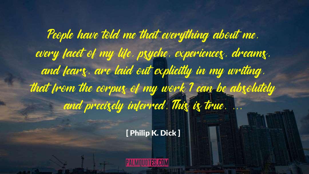 Explicitly quotes by Philip K. Dick