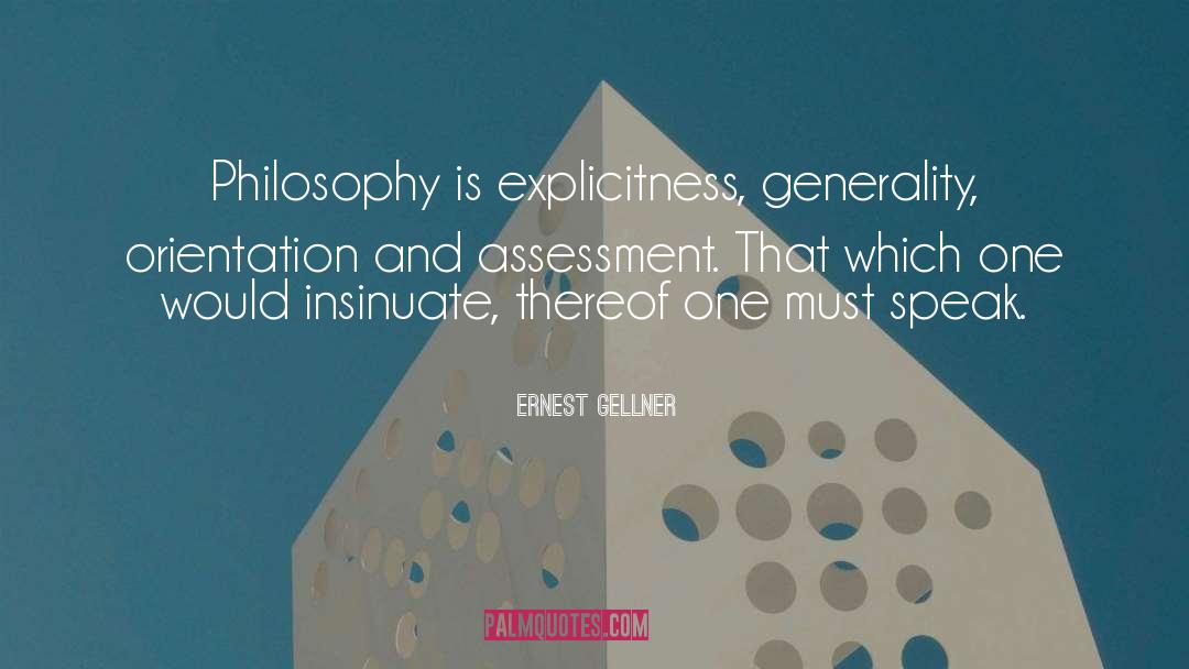 Explicitness quotes by Ernest Gellner
