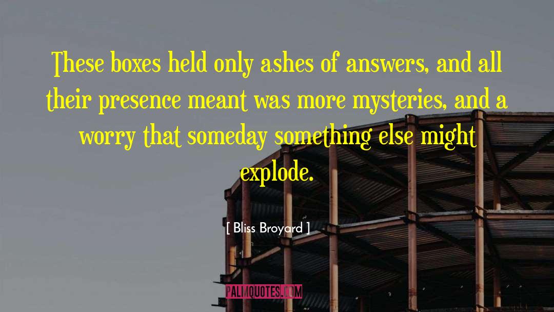 Explode quotes by Bliss Broyard