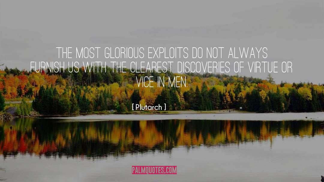 Exploits quotes by Plutarch