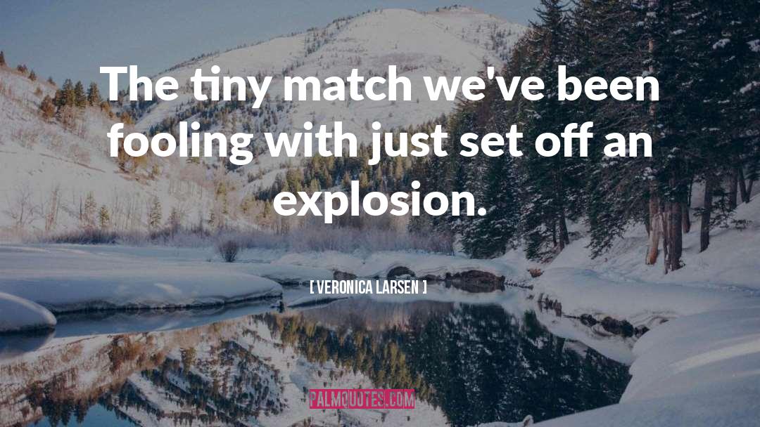 Explosion quotes by Veronica Larsen