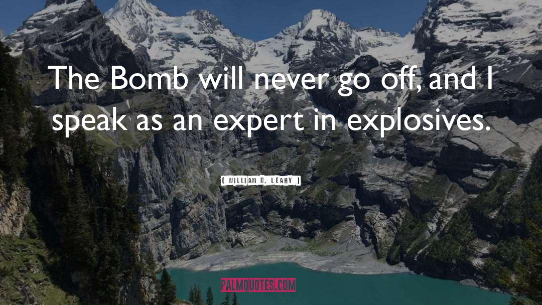 Explosives quotes by William D. Leahy