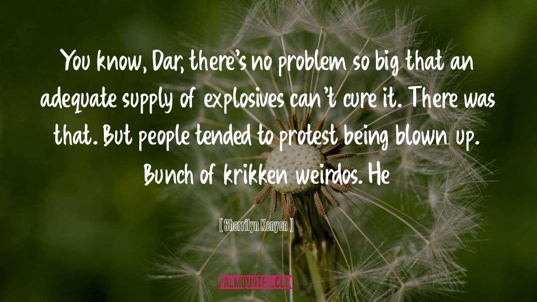 Explosives quotes by Sherrilyn Kenyon