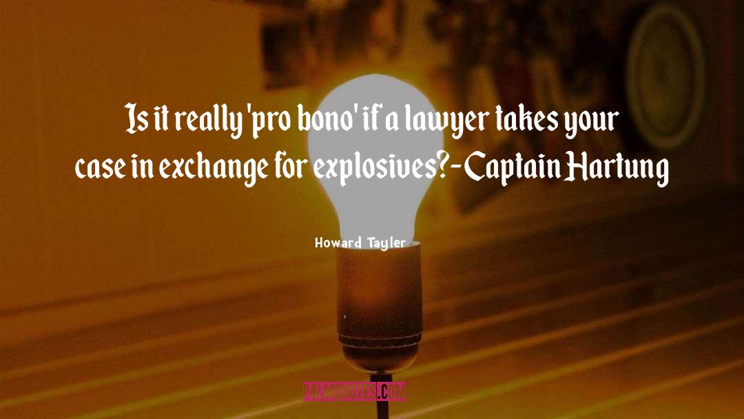 Explosives quotes by Howard Tayler