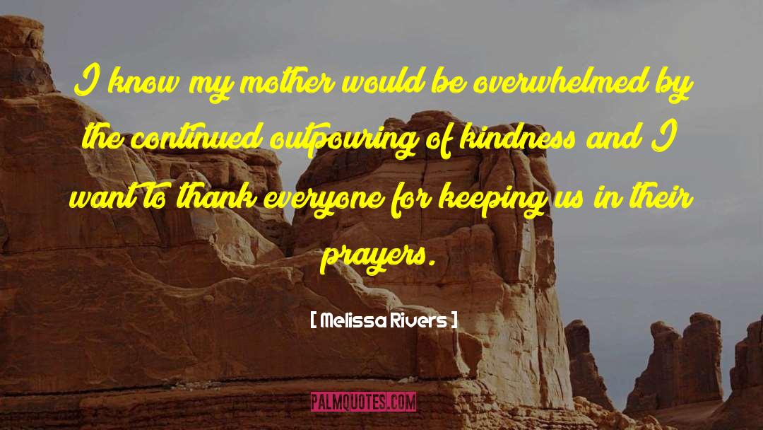 Exponential Kindness quotes by Melissa Rivers