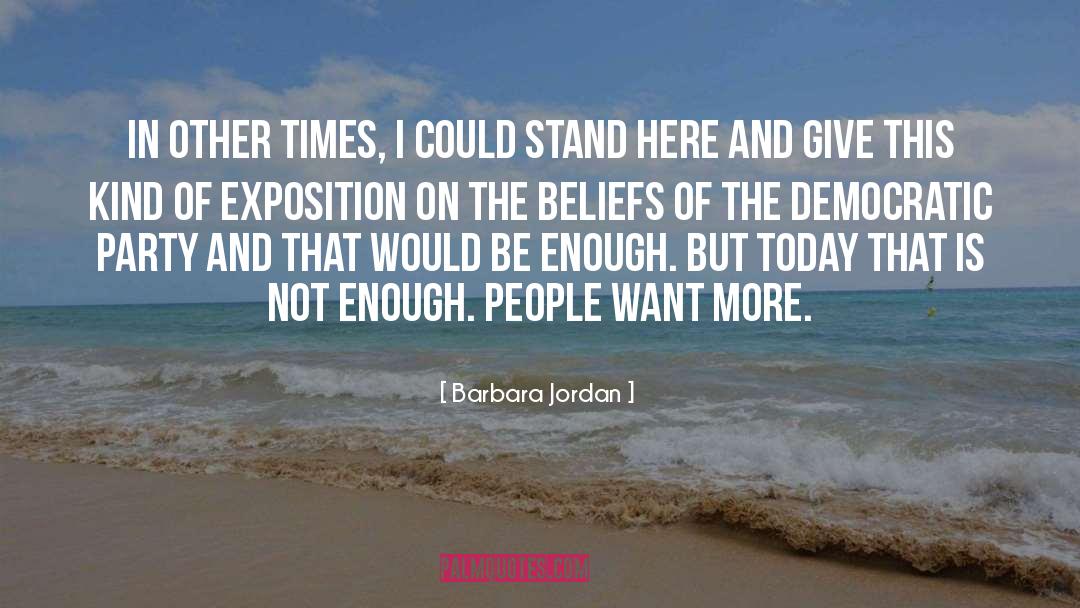 Exposition quotes by Barbara Jordan