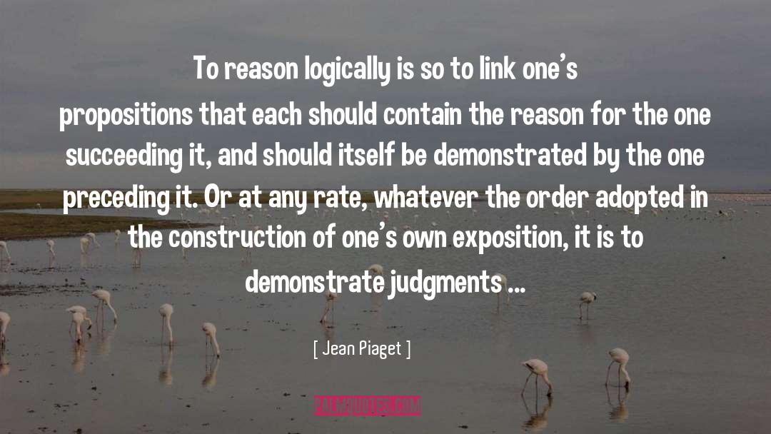 Exposition quotes by Jean Piaget