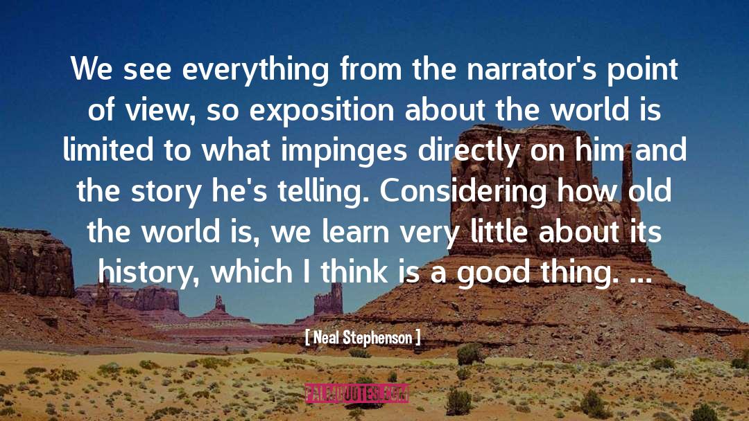 Exposition quotes by Neal Stephenson