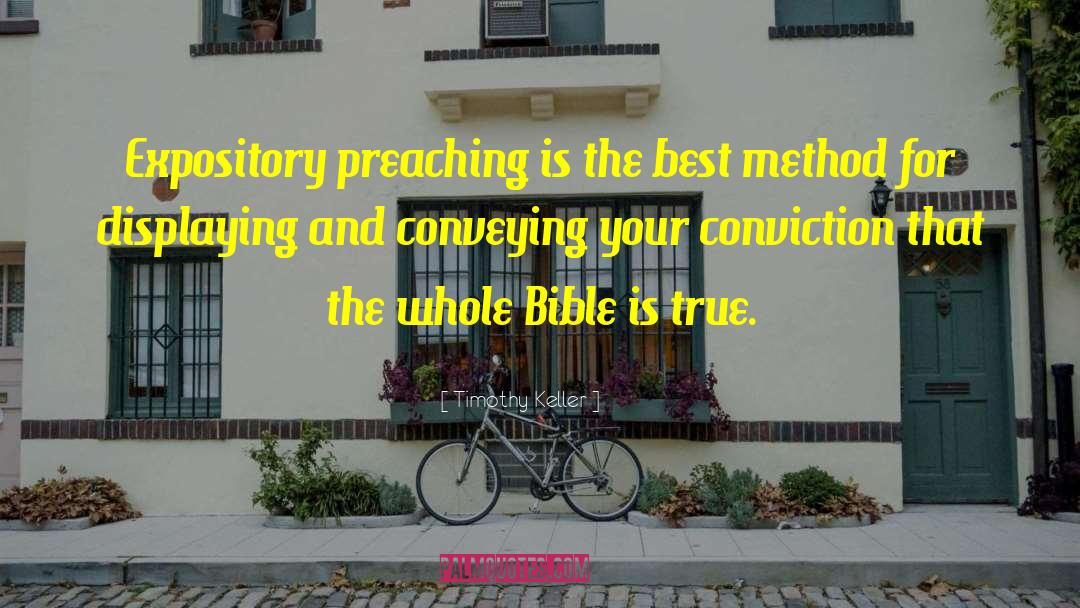 Expository Preaching quotes by Timothy Keller