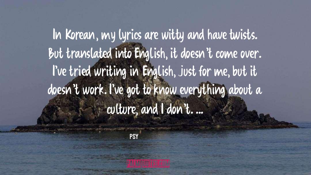Exposure To Culture quotes by Psy