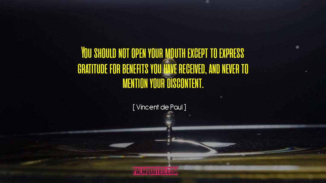 Express Gratitude quotes by Vincent De Paul