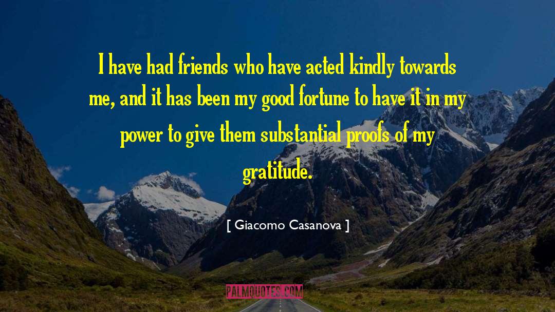 Express Gratitude quotes by Giacomo Casanova