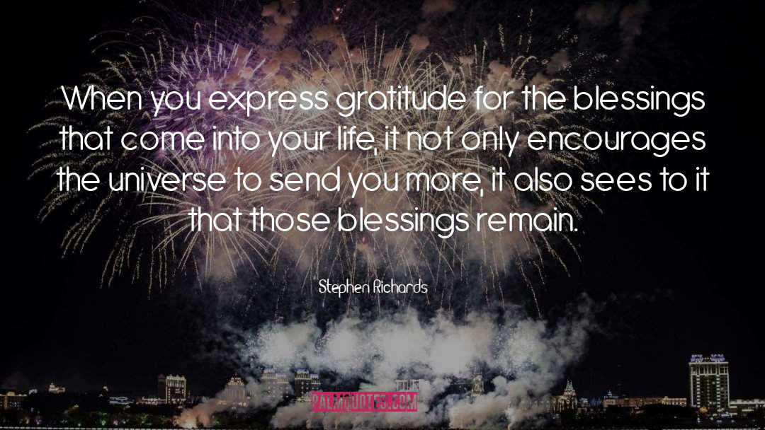 Express Gratitude quotes by Stephen Richards