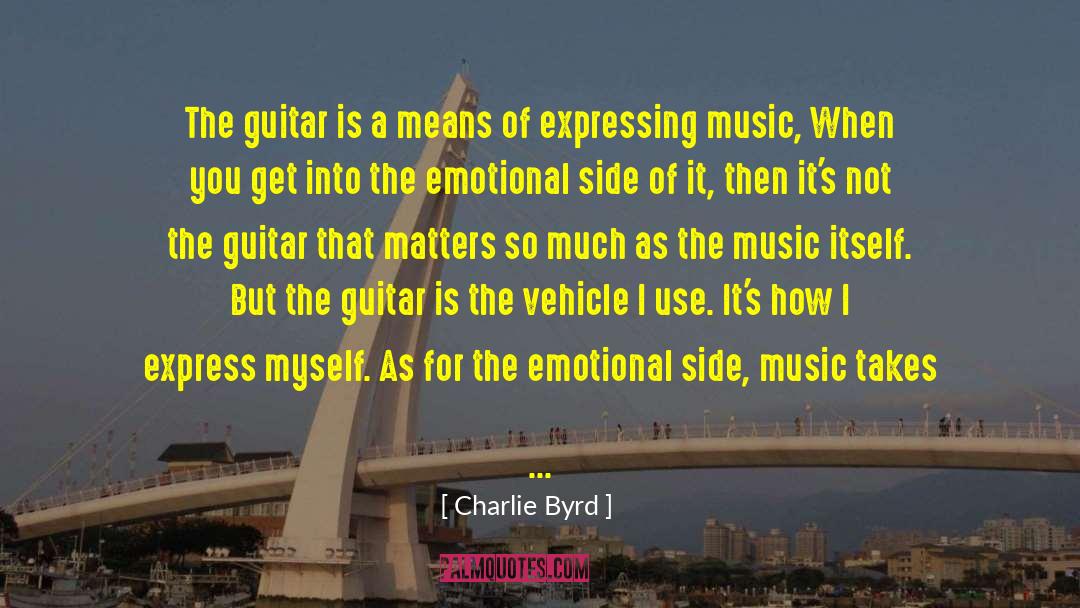 Express Thoughts quotes by Charlie Byrd