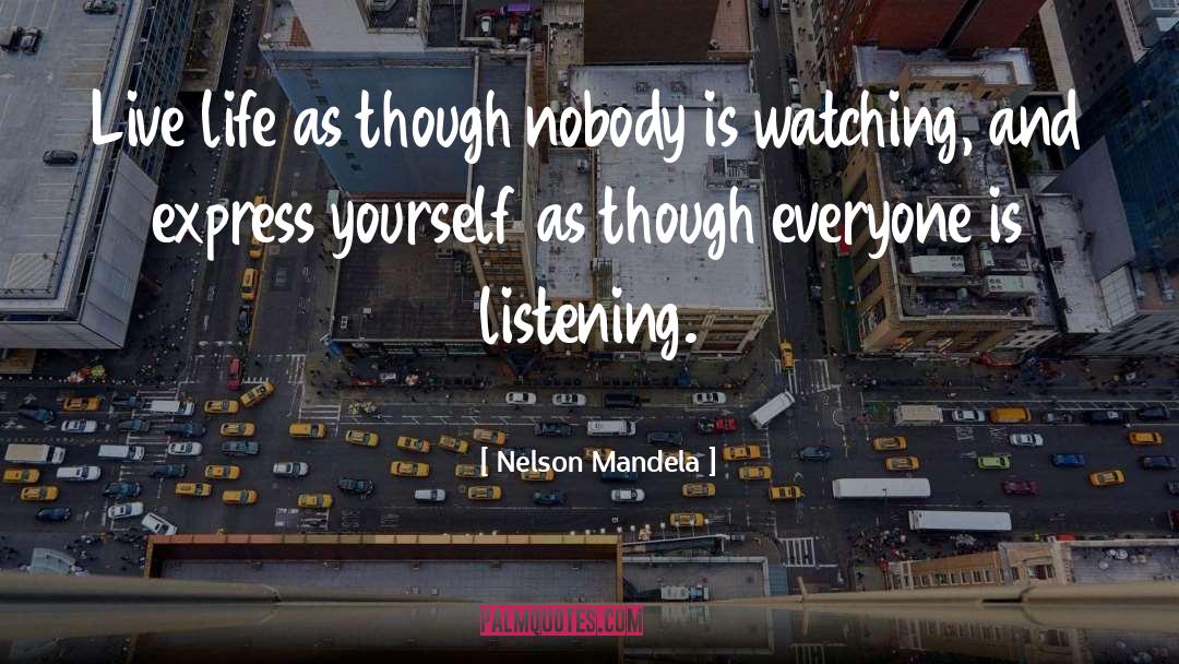 Express Yourself quotes by Nelson Mandela